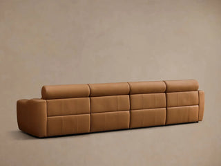 Fia Leather Four-Piece Motion Sofa