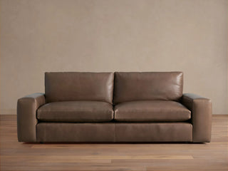 Kipton Wide Arm Leather Sofa