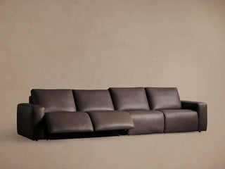 Brennan Leather Four-Piece Motion Sectional