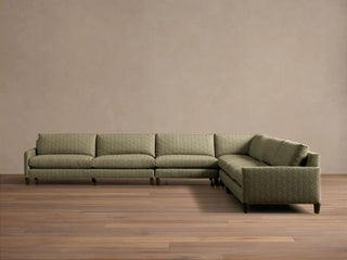 Kipton Slim Arm Elevated Five-Piece Corner Sectional
