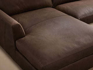 Vernon Leather Two-Piece Chaise Sectional