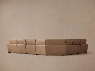 Remington Leather Six-Piece Motion Sectional