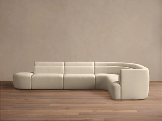 Lovina Five-Piece Sectional with Ottoman