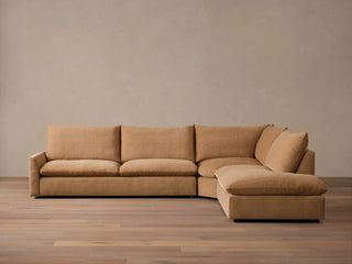 Calistoga Three-Piece Bumper Sectional