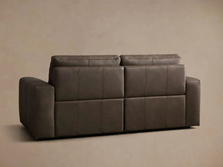 Brennan Leather Two-Piece Motion Sofa in Dante Cappuccino