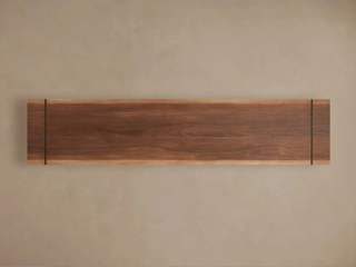 Mihaela Solid Oak Media Console - Retro Wood TV Stand & Entertainment Center for Living Room