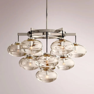 Kabrette Clear Glass Round Chandelier