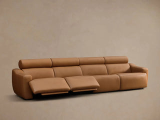 Fia Leather Four-Piece Motion Sofa