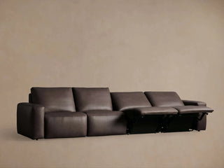 Brennan Leather Four-Piece Motion Sectional
