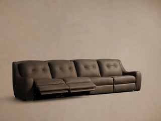 Perry Leather Four-Piece Motion Sofa