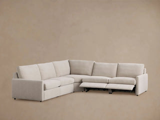 Kipton Slim Arm Five-Piece Motion Corner Sectional