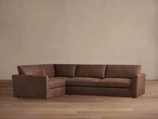 Vernon Leather Two-Piece Sectional
