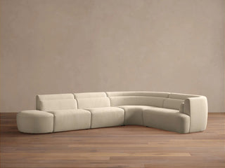 Lovina Five-Piece Sectional with Ottoman