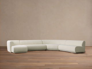 Gianni Armless Four-Piece Chaise Sectional