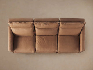 Rowland Leather Three-Piece Motion Modular Sofa