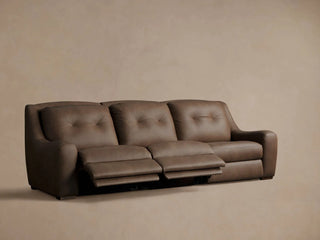 Perry Leather Three-Piece Motion Sofa