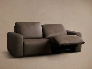 Brennan Leather Two-Piece Motion Sofa in Dante Cappuccino