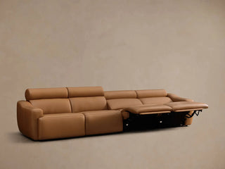 Fia Leather Four-Piece Motion Sofa
