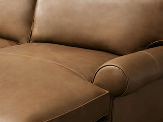 Colby Leather Two-Piece Chaise Sectional