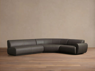 Gianni Leather Three-Piece Sectional