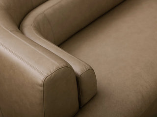 Lovina Leather Three-Piece Bumper Sectional
