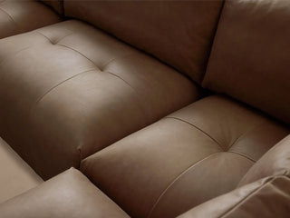Keegan Leather Four-Piece Sectional