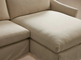 Helena Slipcovered Two Piece Chaise Sectional