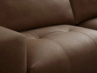 Keegan Leather Five-Piece Sectional