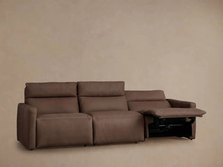 Rowland Tailored Leather Three-Piece Motion Modular Sofa