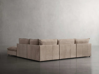 Owen Nubuck Leather Five-Piece Sectional