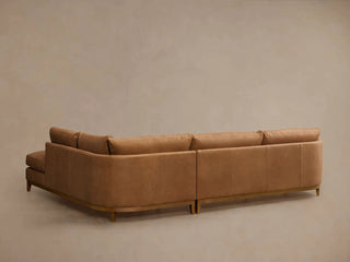Bainbridge Leather Two-Piece Bumper Sectional