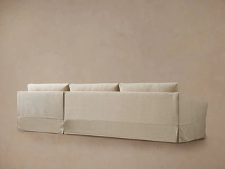 Helena Slipcovered Two Piece Chaise Sectional