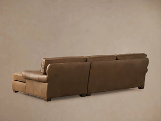 Colby Leather Two-Piece Chaise Sectional