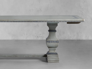 Cerea Gallery Bell’Arte Rectangular Dining Table – Hand-Painted Solid Wood Extendable Table