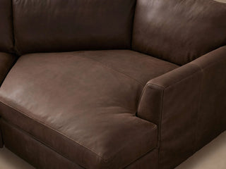 Vernon Leather Two-Piece Cuddle Chaise Sectional