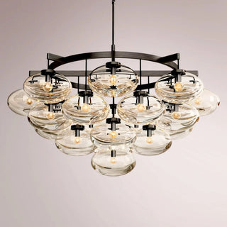 Kabrette Clear Glass Round Chandelier