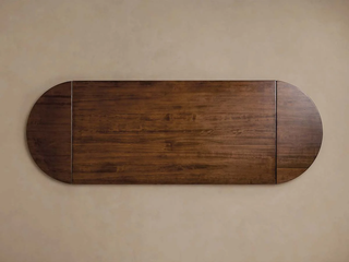 Tuscany Wood Extension Dining Table (Oval Poplar): Casual Style Dining Room Meal & Gathering Table