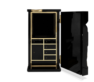 Luxury Collectible Vault Safe with Gold-Plated Finish & Secret Dial Lock System