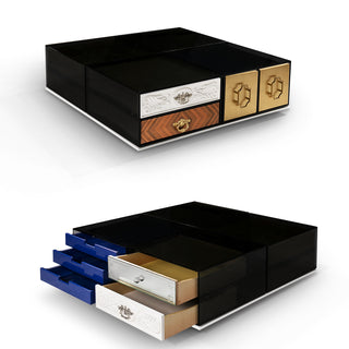 Luxury Modular Coffee Table with Geometric Design, Hidden Storage & Modern Style