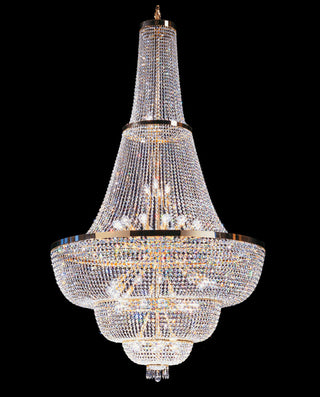 Modern crystal chandelier foyer lighting 59"W 94"H