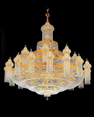 K9 Crystal Lighting Large Mosque Chandeliers 96"W 104"H