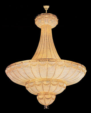 Luxury Big Gold Crystal Chandelier for Dome 79"W  98" H