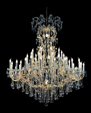 62 Lights Big Maria Theresa Chandelier 69"W 85"H