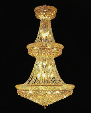 European classic crystal chandeliers for the hotel lobby 47"W 79"H