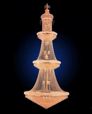 European classic large crystal empire chandelier for the hotel 51"W 118"H