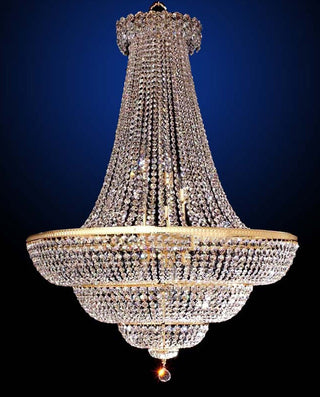 Luxury Crystal Chandelier Large Empire Chandelier 35"W 43"H