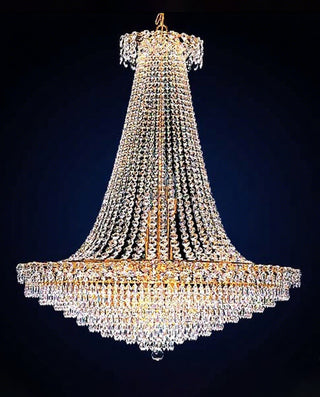 Modern luxury K9 crystal basket chandelier for the hotel 35"W 43"H