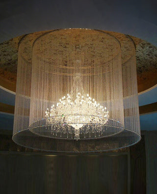 Round Crystal Chandelier for Wedding Hall 118"W 98"H