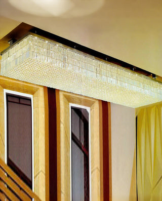 Large Rectangle Chandelier for Reception Area 39"W 20"H
