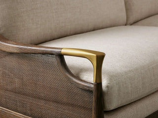 Fisher Cane Back Sofa